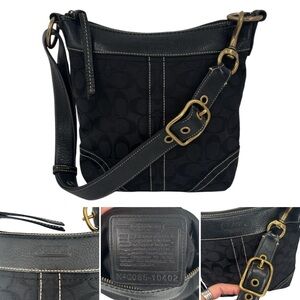 Coach Legacy Slim Duffle Vintage Y2K Signature Jacquard & Leather Crossbody Bag